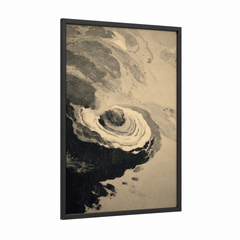Aerial Oyster Satellite Imagery Wall Art