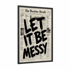 Abstract Expressionist Typography Wall Art