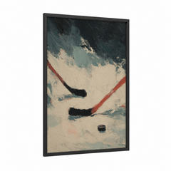Abstract Hockey Stick Modern Wall Art