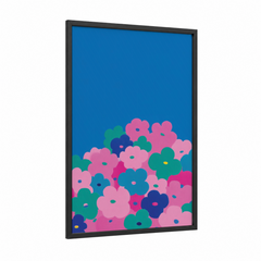 Abstract Flower Art Vibrant Modern Wall Art
