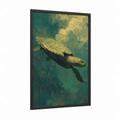 Ancient Sea Turtle Underwater Wall Art