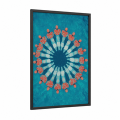 Aerial Pool Circle Swimming Pattern Wall Art