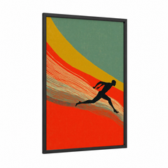 Abstract Runner Track and Field Wall Art