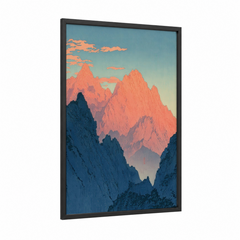 Alpine Mountain Peak Sunrise Landscape Wall Art