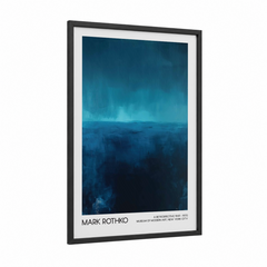 Abstract Ocean Horizon Twilight Painting Wall Art