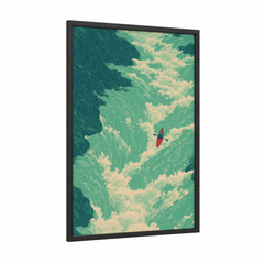 Aerial Kayak Adventure Water Sports Wall Art