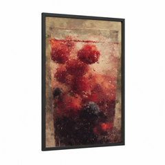 Abstract Iced Tea Red Watercolor Wall Art