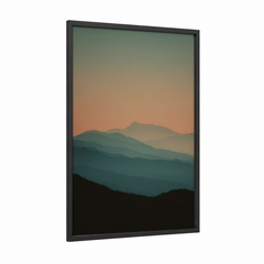 Alpine Mountains Sunset Landscape Wall Art