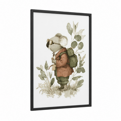 Adventurous Koala Botanical Watercolor Wall Art