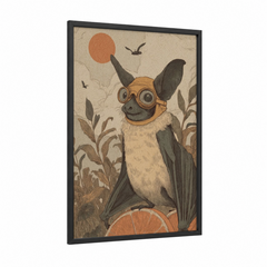Adventurer Bat Steampunk Goggles Wall Art