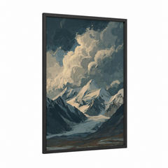 Alpine Glacier Dawn Mountain Landscape Wall Art