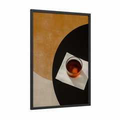 Amber Iced Tea Minimalist Photography Wall Art