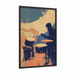 Abstract Drums Modern Art Print Wall Art