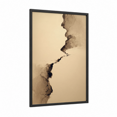 Abstract Erosion Minimalist Landscape Wall Art