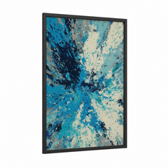 Abstract Tuna Ocean Splash Wall Art