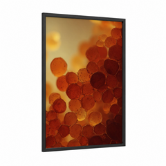Amber Beadwork Translucent Glass Beads Wall Art
