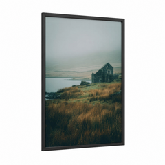 Abandoned Stone Ruins Island Landscape Wall Art