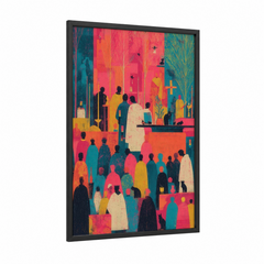 All Saints Day Vibrant Procession Wall Art