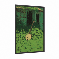 Abandoned Banjo Green Decay Wall Art