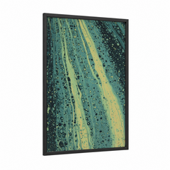Abstract Fluid Marble Citrus Wall Art