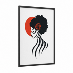 Afro Fashion Profile Wall Art