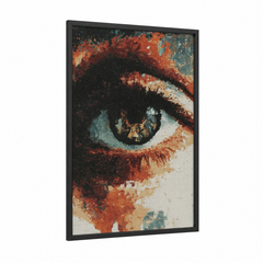 Abstract Geometric Eye Modern Wall Art