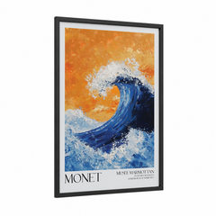 Abstract Ocean Wave Art Print Wall Art