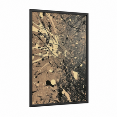 Abstract Cosmic Splatter Modern Wall Art