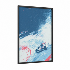 Alpine Racing Car Speed Poster Wall Art