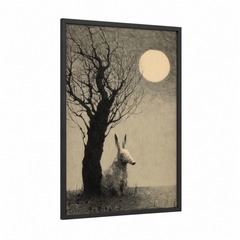 Aardvark Moon Tree Etching Wall Art