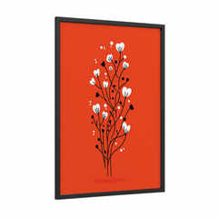 Abstract Minimalist Flower Branch Wall Art