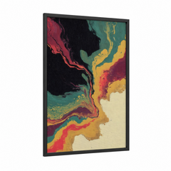 Abstract Capoeira Flow Fluid Motion Art Wall Art