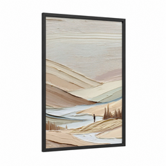 Abstract Minimalist Layered Landscape Wall Art