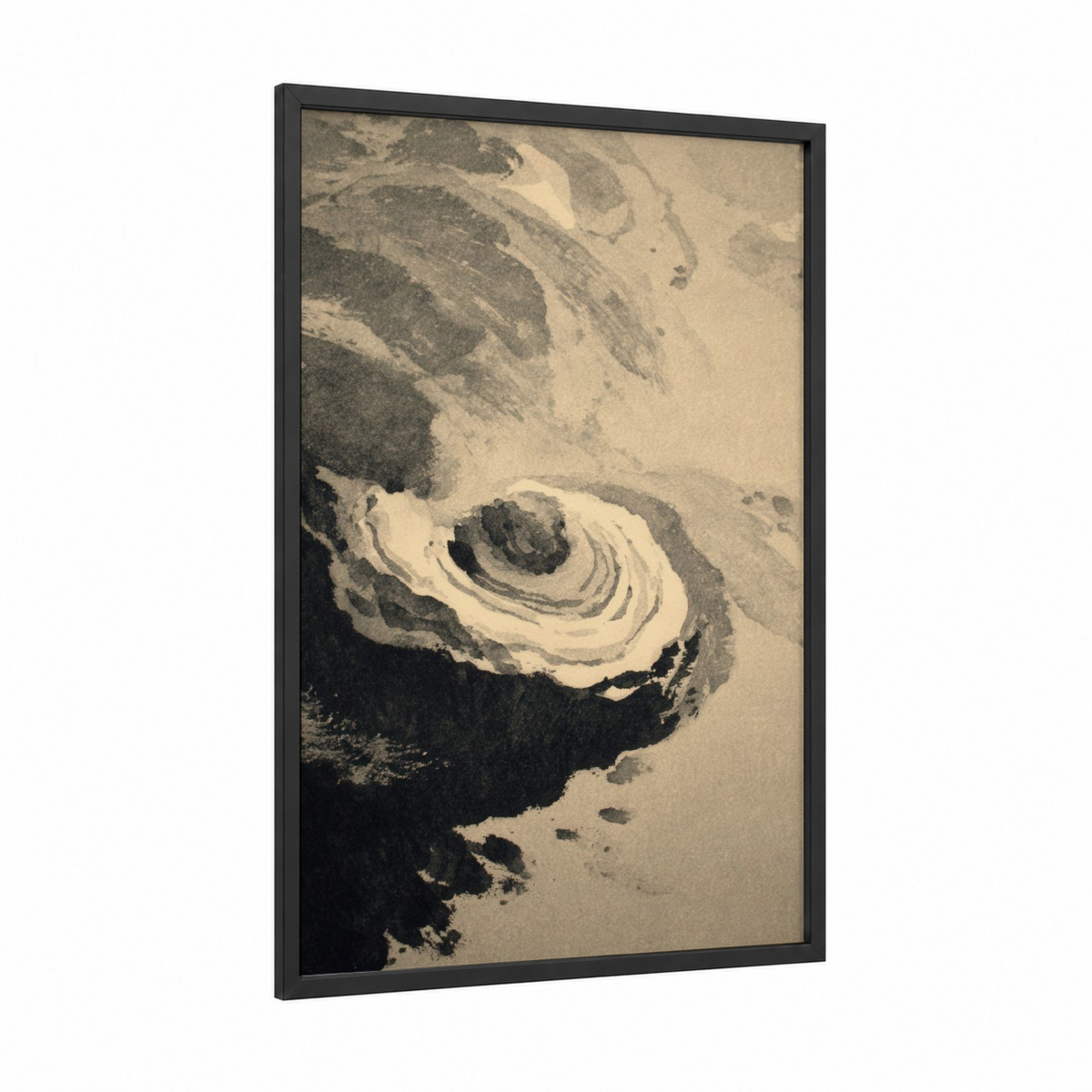 Aerial Oyster Satellite Imagery Wall Art