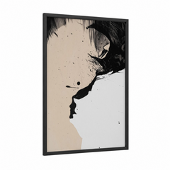 Abstract Profile Ink Line Wall Art