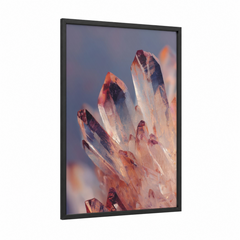 Amethyst Crystal Cluster Sunrise Glow Wall Art