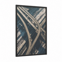 Aerial Highway Interchange Aerial View Wall Art