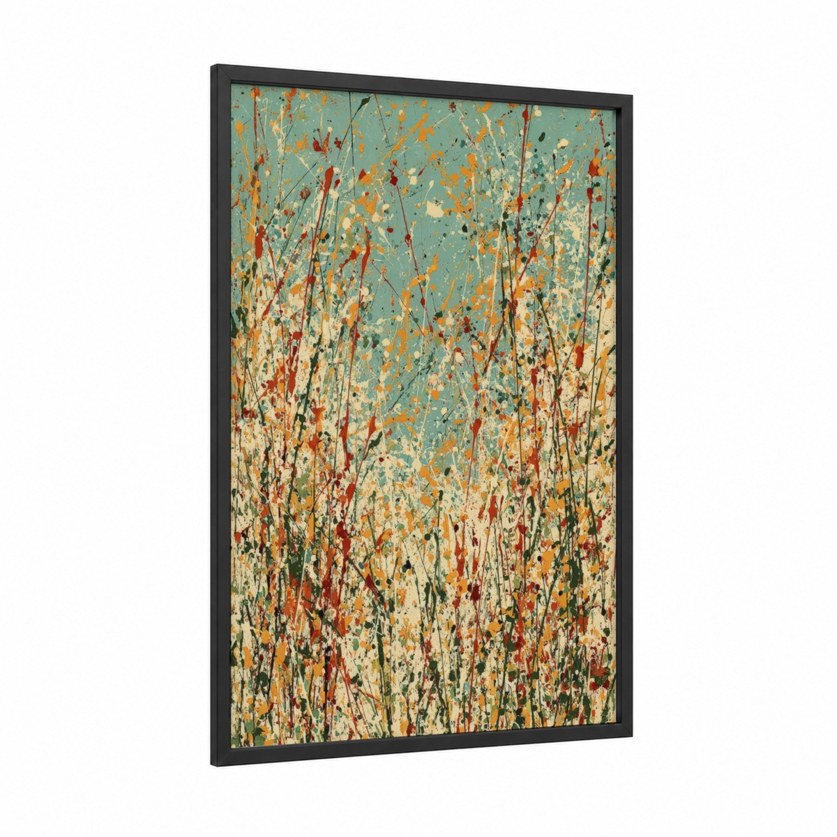 Abstract Wildflower Meadow Expressionist Wall Art