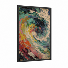 Abstract Swirling Tuna Modern Art Wall Art