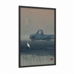 Abandoned Truck Wetland Watercolor Wall Art