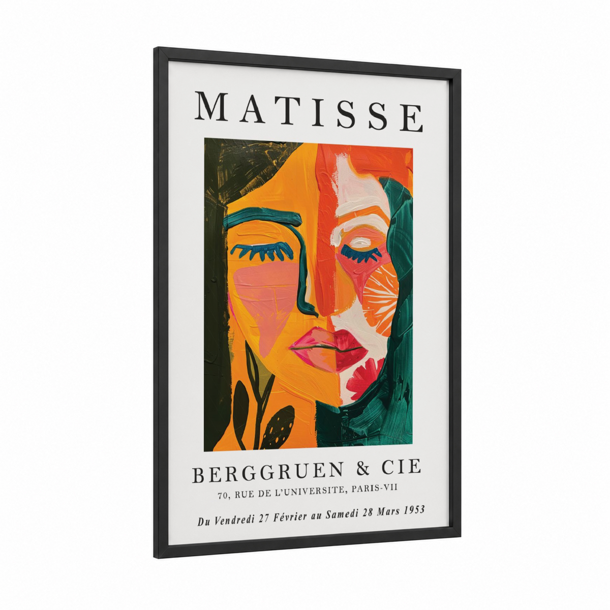 Abstract Matisse Portrait Fauvism Art Print Wall Art