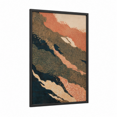 Abstract Expressionism Terracotta Landscape Wall Art