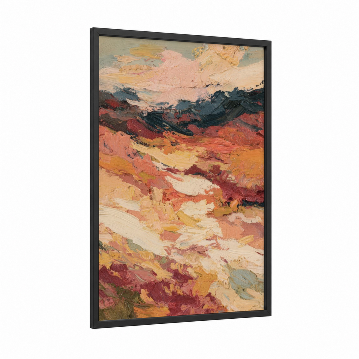 Abstract Desert Dune Landscape Painting Wall Art