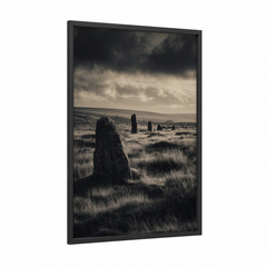 Ancient Standing Stones Moody Sunrise Wall Art