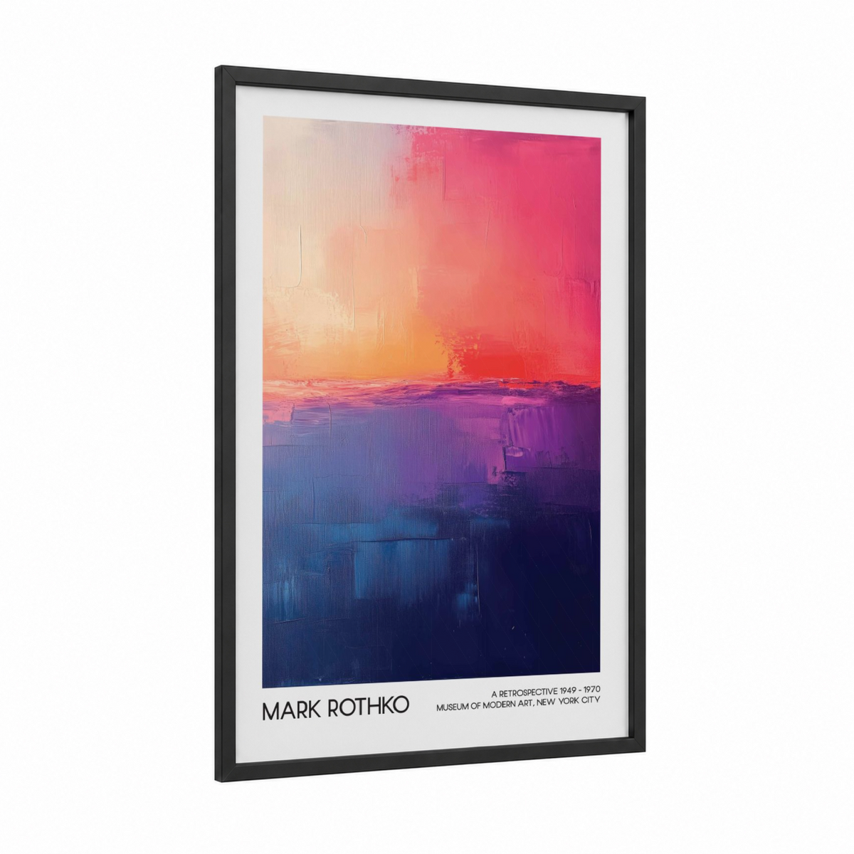 Abstract Gradient Sunset Landscape Wall Art