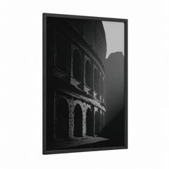 Ancient Colosseum Dramatic Black and White Wall Art