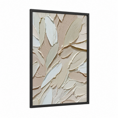 Abstract Minimalist Textured Botanical Wall Art