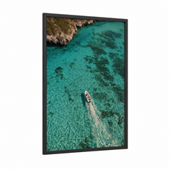 Aerial Parasailing Turquoise Waters Wall Art