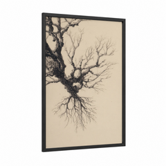 Ancient Mangrove Tree Botanical Illustration Wall Art