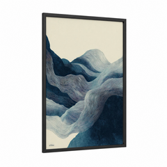 Abstract Flowing Motion Line Wall Art